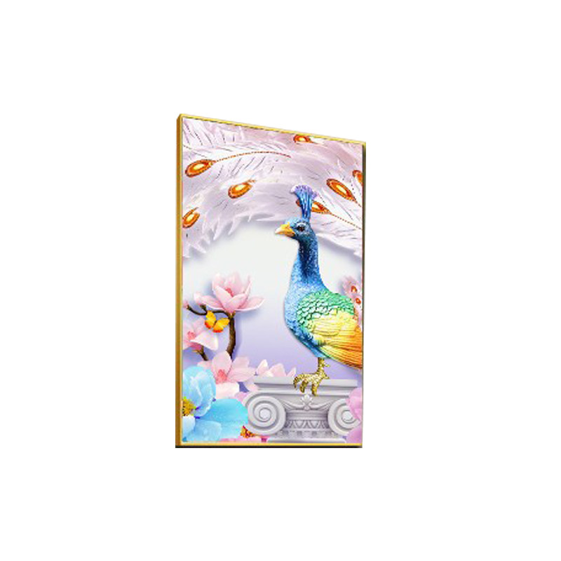 画世纪客厅中式中式画晶瓷四联画
