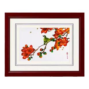 品粤广绣粤绣手工刺绣挂画客厅办公室家居玄关装饰定制伴手礼