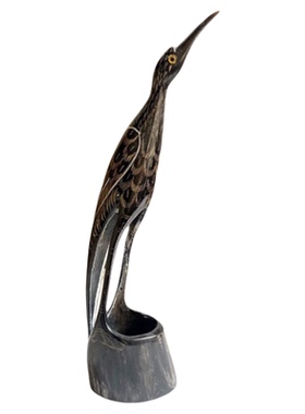 牛角制仙鹤摆件工艺品摆件桌面品