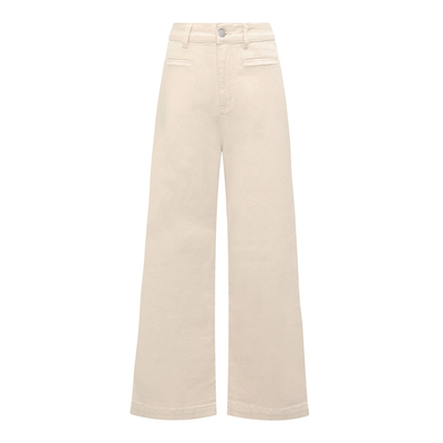 PB复古阔腿刺绣牛仔裤挺括扎实