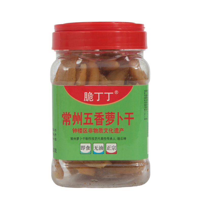 脆丁丁五香萝卜干常州特产手工腌制脆爽口萝卜干香辣即食下饭菜