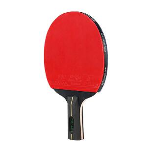 双鱼乒乓球拍套装双面反胶高弹力胶皮横拍长柄学生初学者训练球拍