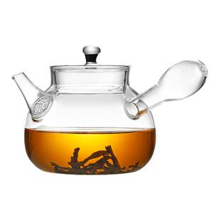 侧把玻璃煮茶壶耐高温高档新款电陶炉家用可明火围炉大泡茶壶茶具