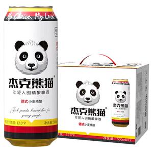 杰克熊猫德式小麦精酿1L*6罐