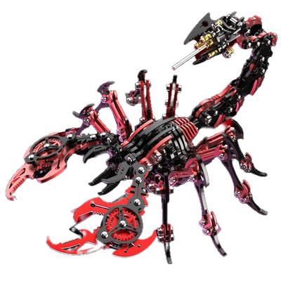 【龙零】升级黑红魔蝎精密机械蝎子玩具金属拼装模型立体拼图男孩