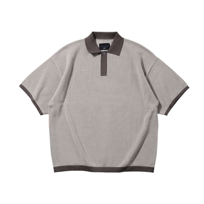 BOHRHOO日系撞色超透气短袖POLO