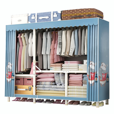 出租房用卧室免安装折叠挂衣柜