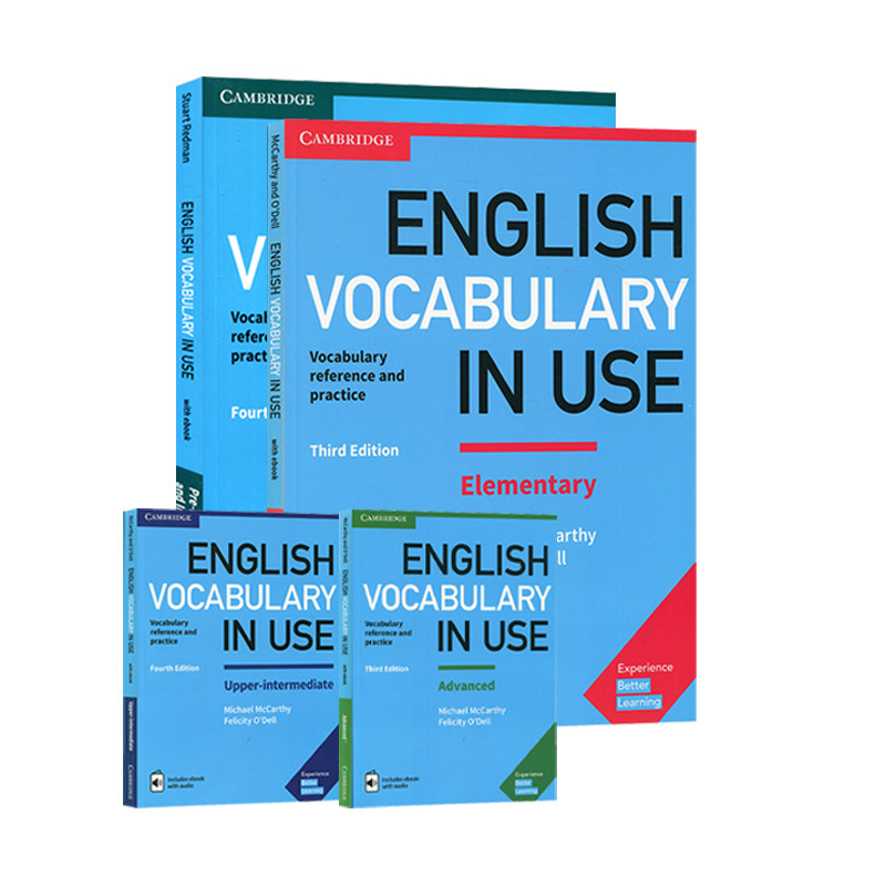 英文原版剑桥英语词汇初中高级教材 English Vocabulary in Use Elementary 英式英语 小