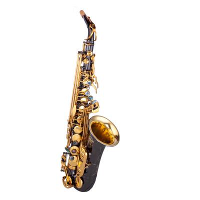 泰山降e调中音萨克斯金铜黑镍款