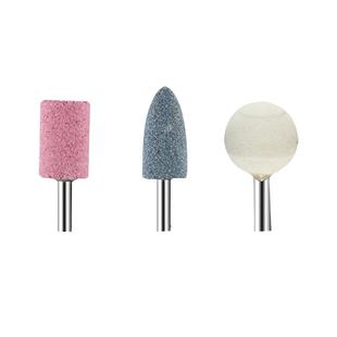 火石仔砂轮打磨头电动气动电钻玉石工具金刚石金属锥形小电磨头