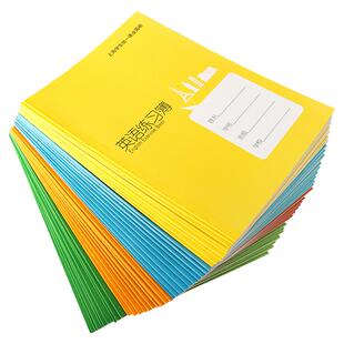 新款健生初中大号英语练习簿中上海小学生统一课业簿册大作文本练习本英语本作业本四线三格高中生B5练习簿