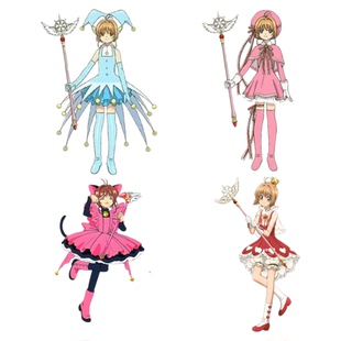 百变小樱魔卡少女樱水牌透明粉锻带卡牌雷卡黑猫玫瑰之心cos鞋