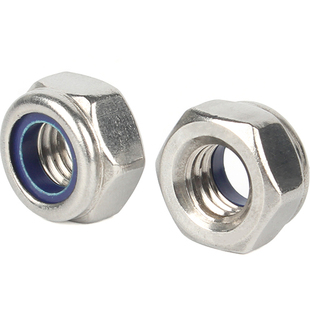 304不锈钢防松锁紧螺母316自锁六角防滑螺丝帽M2M3M4M5M6M8M10M12