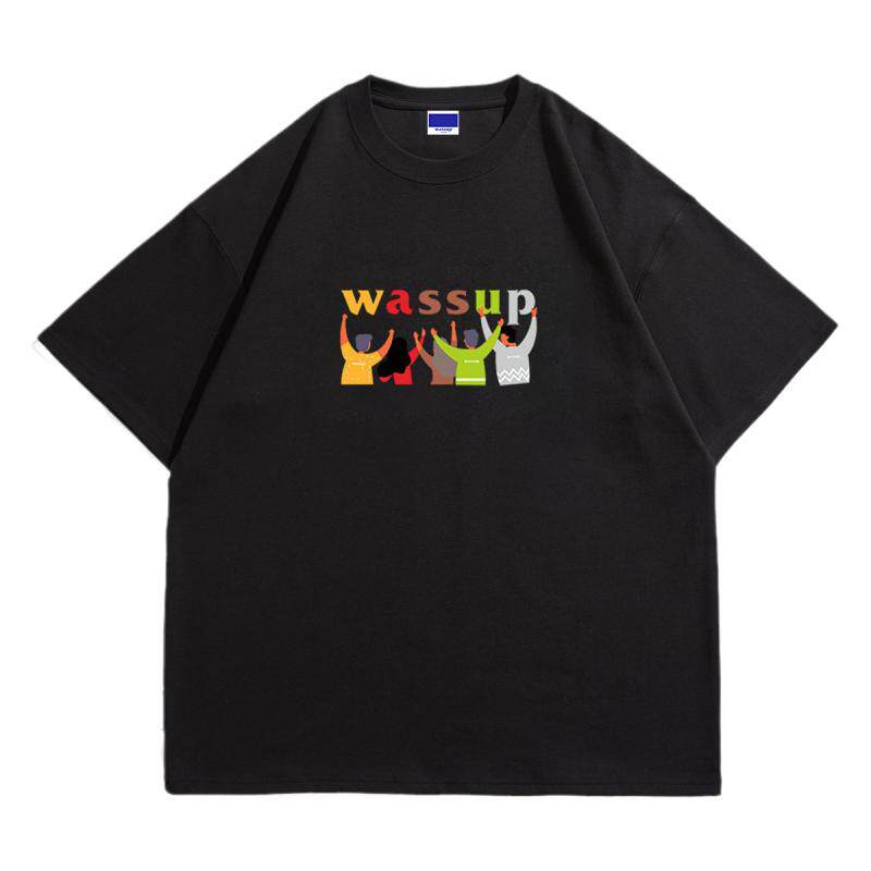 WASSUPHEODS短袖国潮夏季纯棉