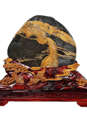 正宗泰山石天然原石摆件石敢当