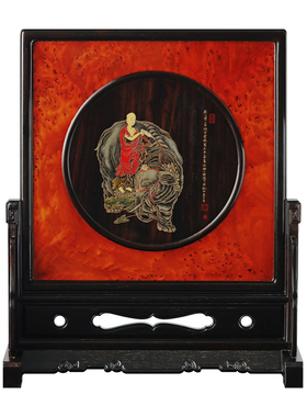 紫光檀客厅插屏红木中式