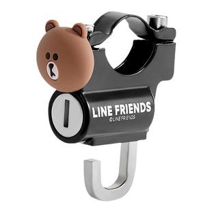 电动车头盔锁防盗锁电瓶车专用挂钩自行车安全帽锁固定实用小配件