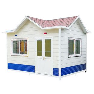 荣东成品物业门卫岗亭保安亭户外金属雕花板可移动小区收费值班室