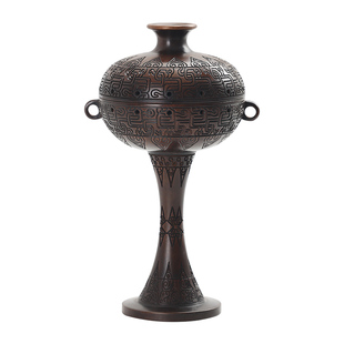 馆藏复刻盘香炉苏工蟠螭纹豆香薰炉家用室内熏香炉中式茶桌小摆件