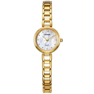 天霸光能手表女小巧精致时尚气质手链表迷你小表盘女士简约TL9012