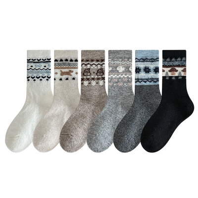 Rime羊毛袜中筒袜秋冬保暖