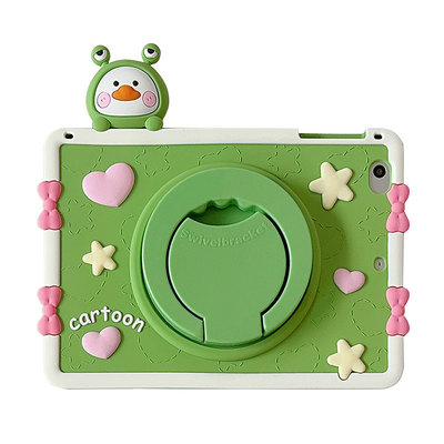 横竖支撑硅胶防摔卡通华为平板壳