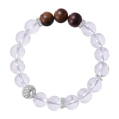 CIGALONG龙梓嘉烟岚尽白水晶手串珠落玉盘新中式珠宝新年礼物