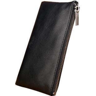 钱包男长款真皮钱包男士头层牛皮钱夹简洁大方零钱包手机包情侣款