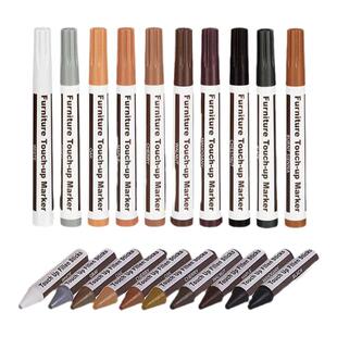 家具补漆笔修色笔实木木地板划痕修复神器修补皮革钢琴修复木门掉漆木纹蜡笔油漆笔补漆破损掉漆划痕露白修补