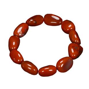 天然凉山南红玛瑙南红玉柿子红火焰纹 原石随型 手串手链男女款U