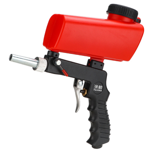 涂鲸气动喷砂枪小型抛光机手持气动喷砂机枪式除锈机翻新金属枪头