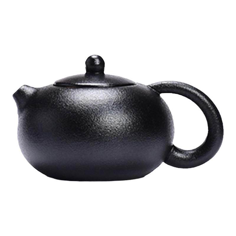 黑色复古泡茶壶家用功夫茶具中式粗陶单壶带把防烫冲泡单人壶喝茶