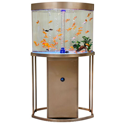 免换水新款玄关屏风型鱼缸客厅