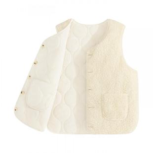 都市丽人摇粒绒马甲女款2025新款冬双面外穿超好看夹棉保暖背心Y