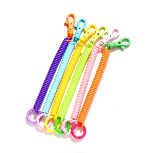 塑料弹簧绳钥匙扣电话线手机绳卡通弹簧绳包包挂件弹力绳钥匙配饰