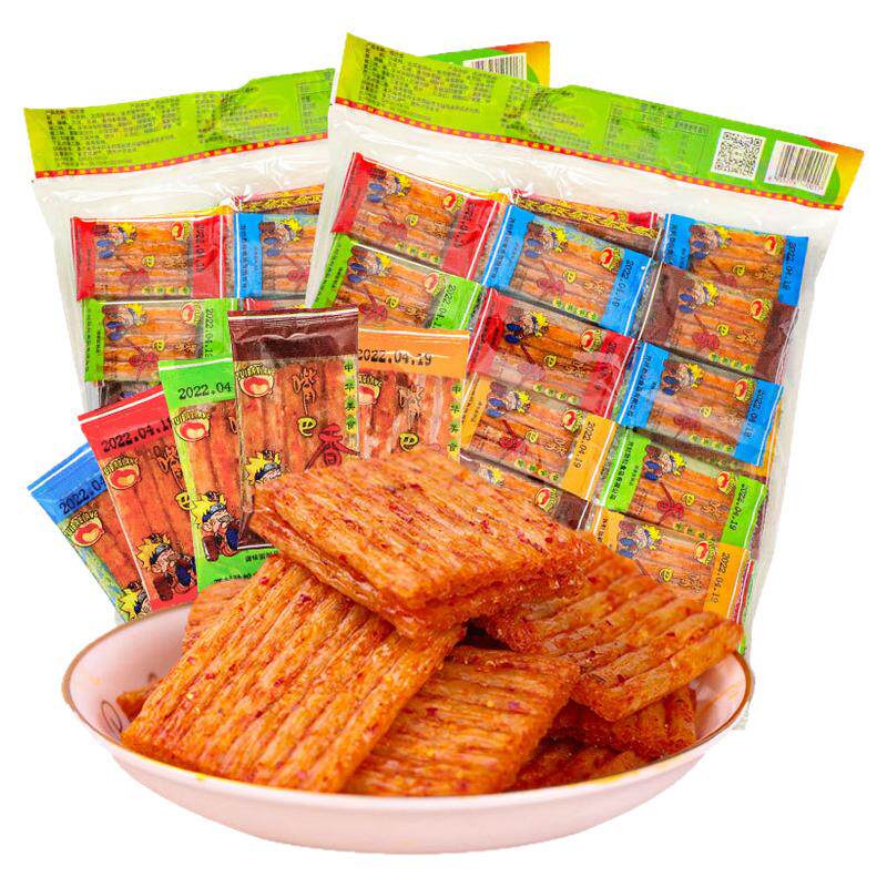 嘴巴香辣条小包装经典怀旧亲嘴辣片大刀肉面筋制品网红解馋小零食
