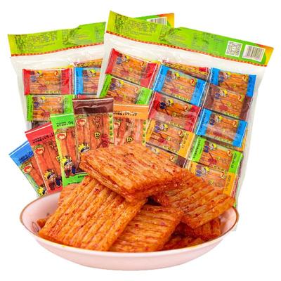 嘴巴香辣条小包装经典怀旧亲嘴辣片大刀肉面筋制品网红解馋小零食
