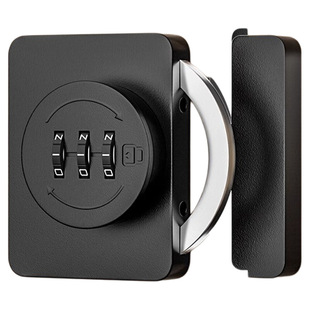 免打孔抽屉密码锁移门双开门锁柜子锁推拉柜门锁锁扣鞋柜锁衣柜锁