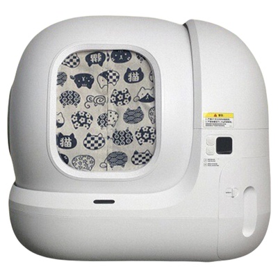 适配小佩猫厕所Max1/2猫砂盆磁吸防尘纯手工带磁石双面门帘遮挡布