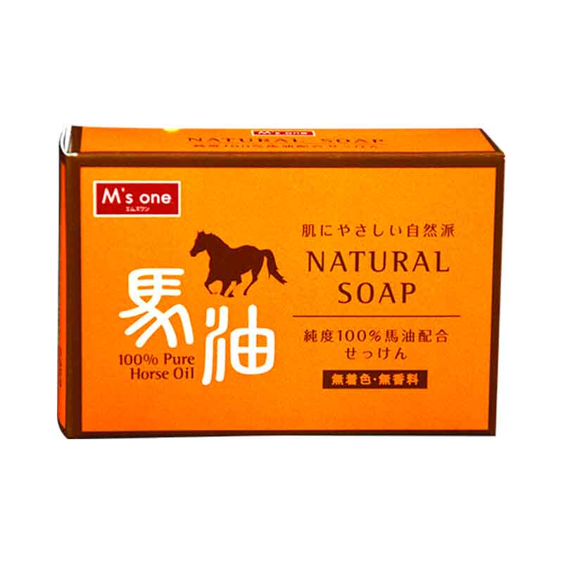 日本进口马油洗面皂天然泡沫保湿