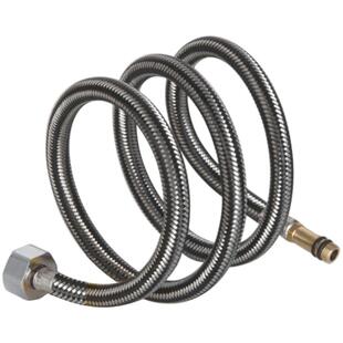 尖头软管304钢编织进水软管面盆龙头专用高压防爆冷热上水单头管