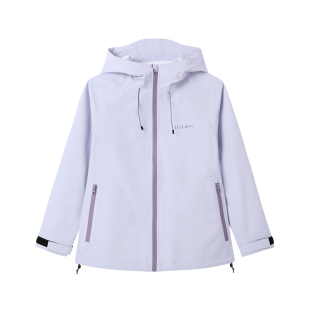 ELLE Active户外穿搭活力时尚外套女春秋防风连帽休闲运动夹克