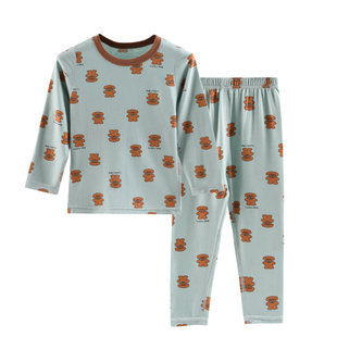 【180G】儿童睡衣秋冬男童宝宝家居服套装女童秋衣秋裤长袖腈纶