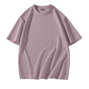 班尼路华夫格男t恤夏季紫色短袖男款纯色男士冰丝透气圆领上衣LF