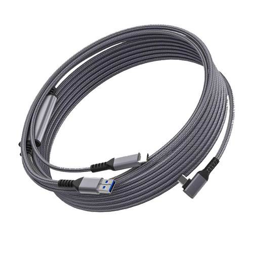 Quest3s/2串流线5米Pico4VR Link线弯头PICO4Ultra续航充电数据线