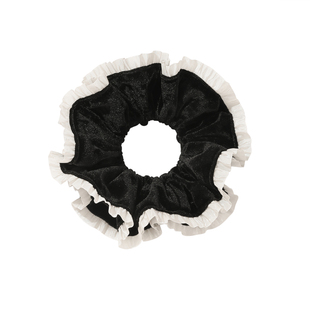 DODOGOGO法式花边丝绒大肠发圈女2025新款秋冬甜美发饰小香风发绳