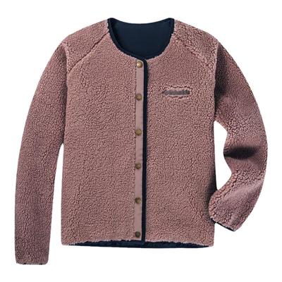 2025秋冬哥伦比亚户外女装拒水可双面穿圆领外套保暖抓绒衣WR9240