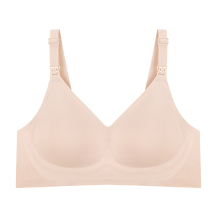好波孕妇内衣女胸罩前扣式新生儿妈妈文胸杯里桑蚕丝亲肤胸HW2326