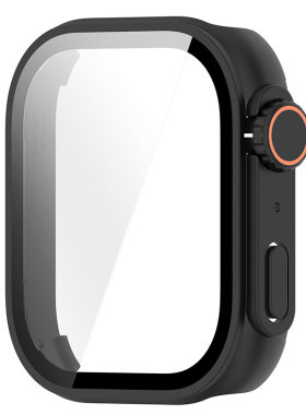 适用于红米手表6保护壳redmiwatch6秒变苹果Ultra壳膜一体全包保护套运动智能6代透明高清钢化膜防摔耐磨配件