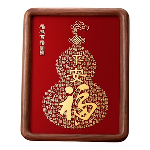 铜雕刻葫芦福禄平安小摆件乔迁礼物客厅玄关桌面装饰品家居好物